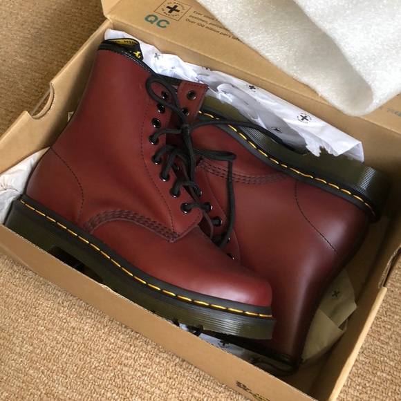 Dr. Martens Shoes - NWB cherry red Dr. Martens boot 6